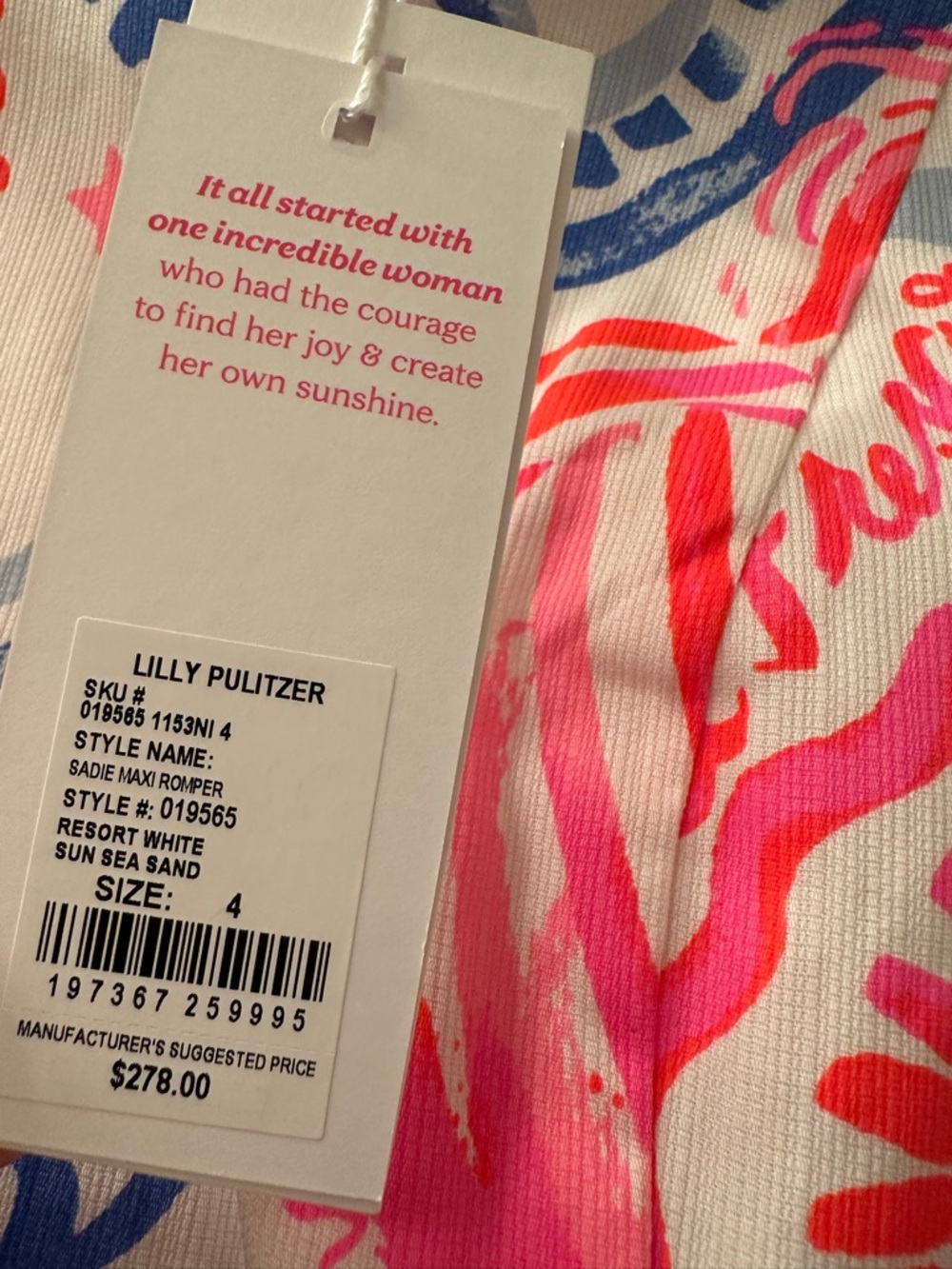 NWT Lilly Pulitzer Sadie Maxi Romper 4 - Picture 4 of 5